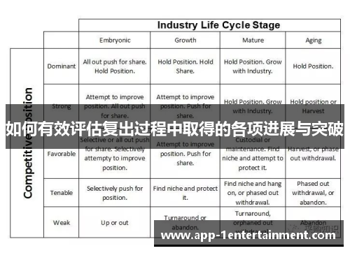 如何有效评估复出过程中取得的各项进展与突破