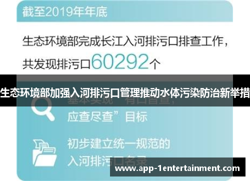生态环境部加强入河排污口管理推动水体污染防治新举措